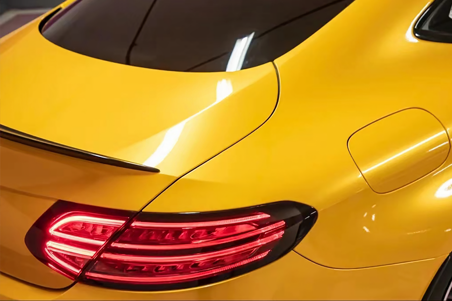 Metal Maple Leaf Yellow Vinyl Wraps