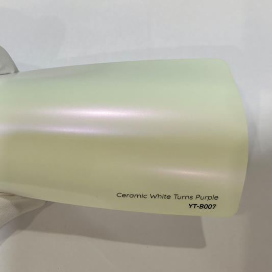 Ceramic White Turns Purple Vinyl Wraps