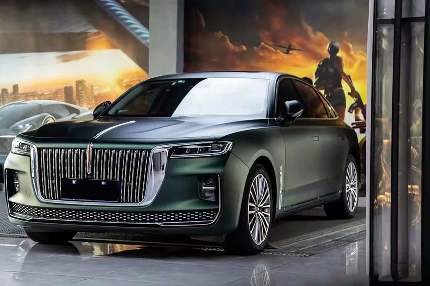 Ghost Metal Green Vinyl Wrap