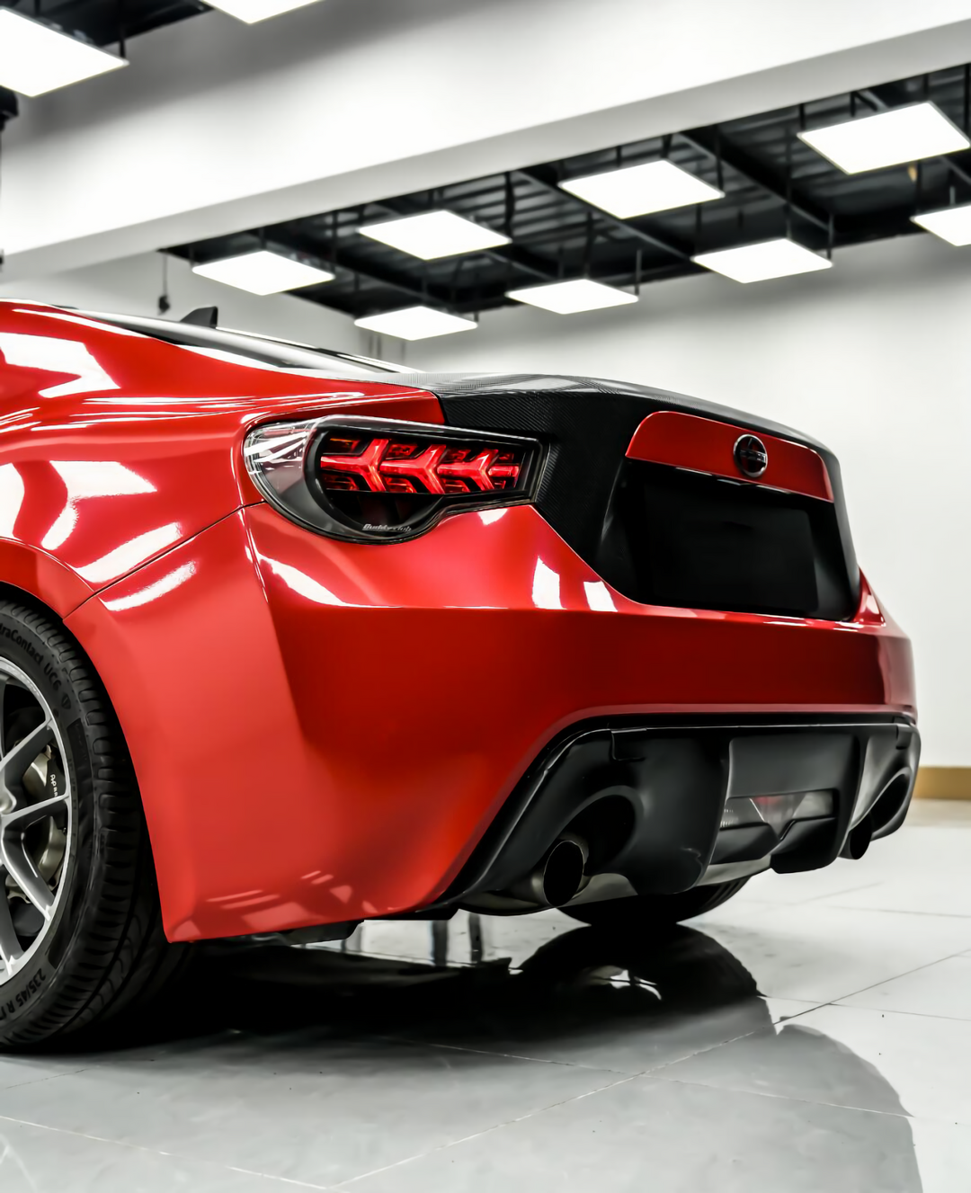 Ferrari Red Vinyl Wrap