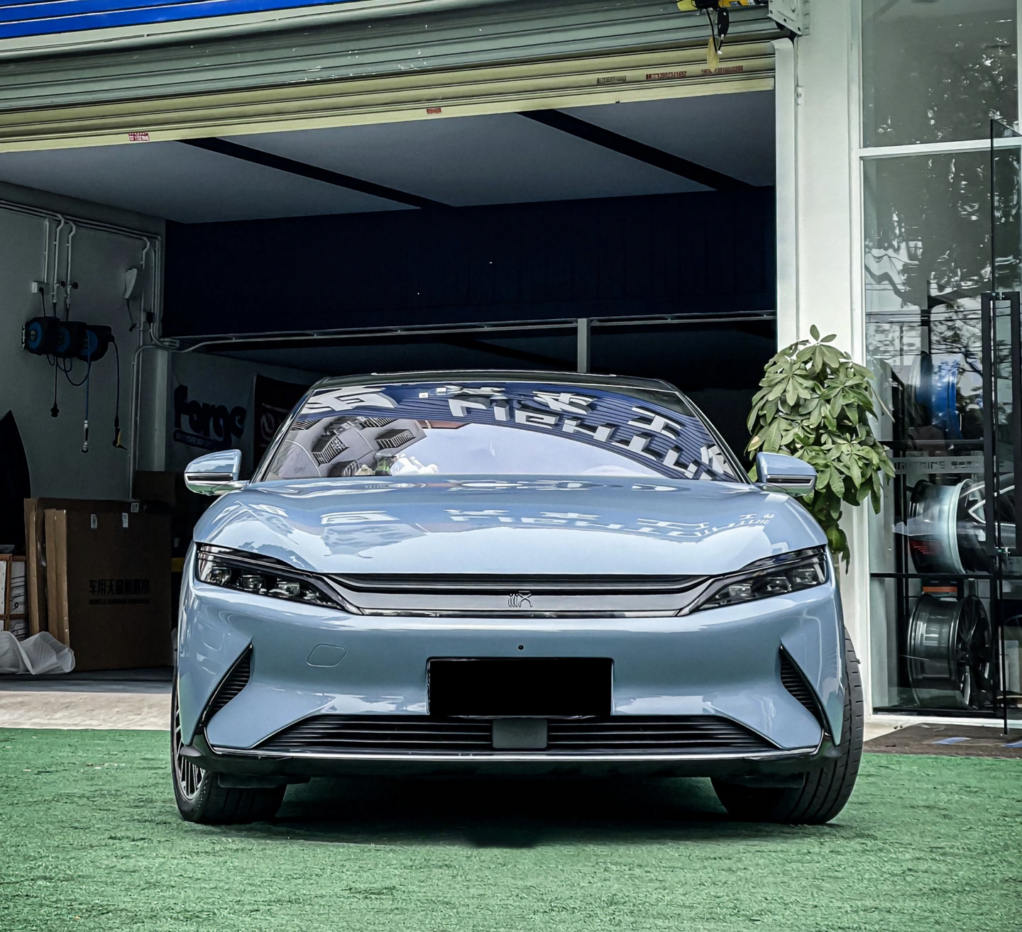 Cement Gray Vinyl Wrap