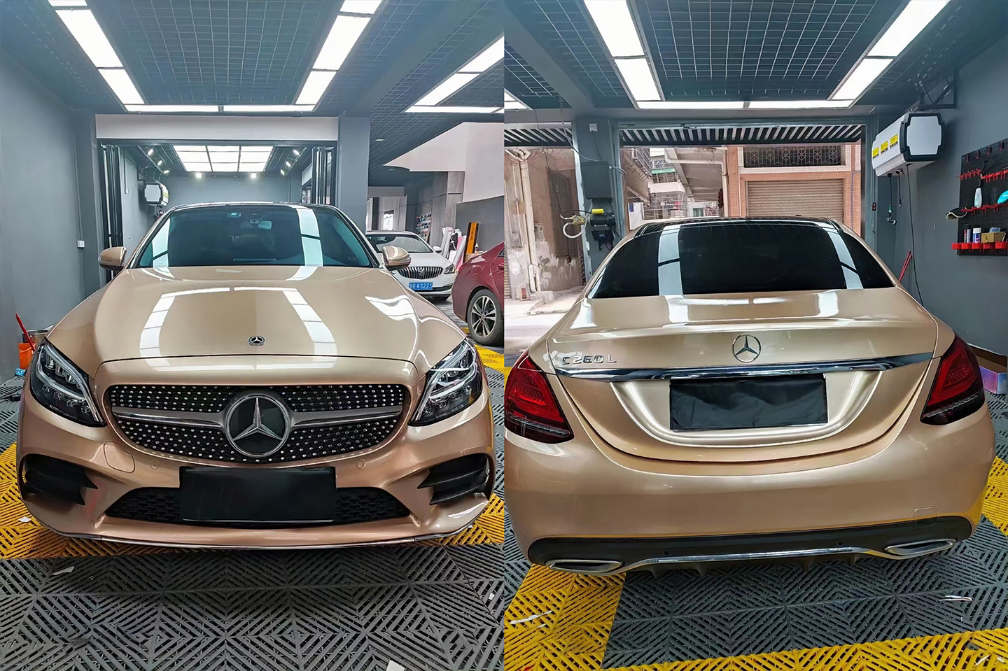 Metal Champagne Gold Vinyl Wraps