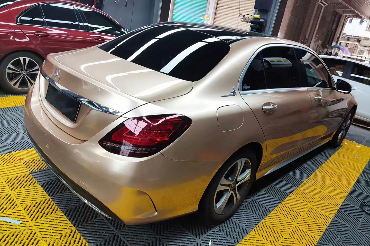 Metal Champagne Gold Vinyl Wraps