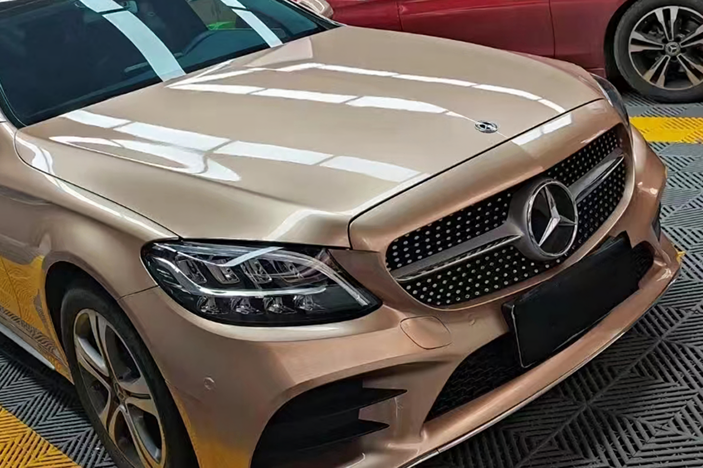 Metal Champagne Gold Vinyl Wraps
