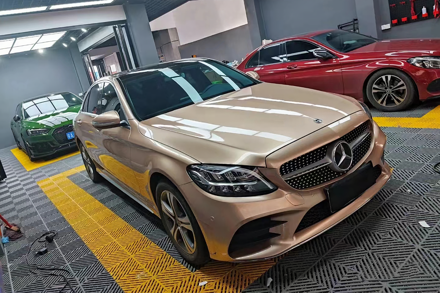 Metal Champagne Gold Vinyl Wraps