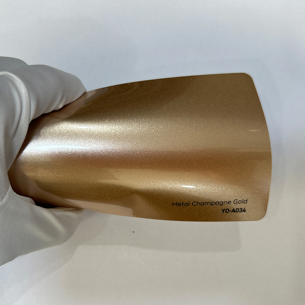 Metal Champagne Gold Vinyl Wraps