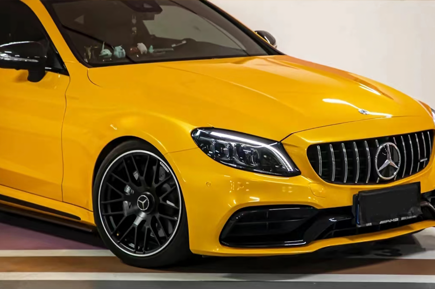 Metal Maple Leaf Yellow Vinyl Wraps