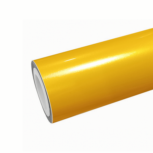 Metal Maple Leaf Yellow Vinyl Wraps