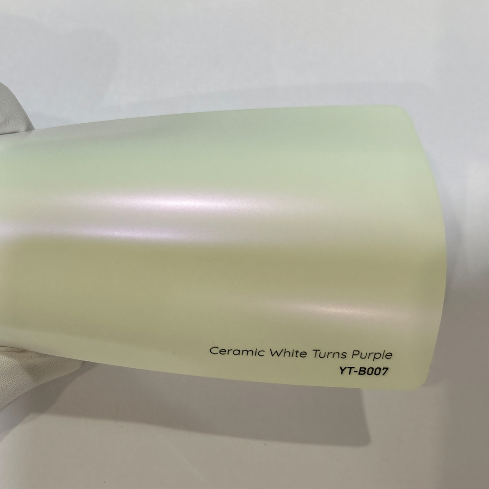 Ceramic White Turns Purple Vinyl Wraps