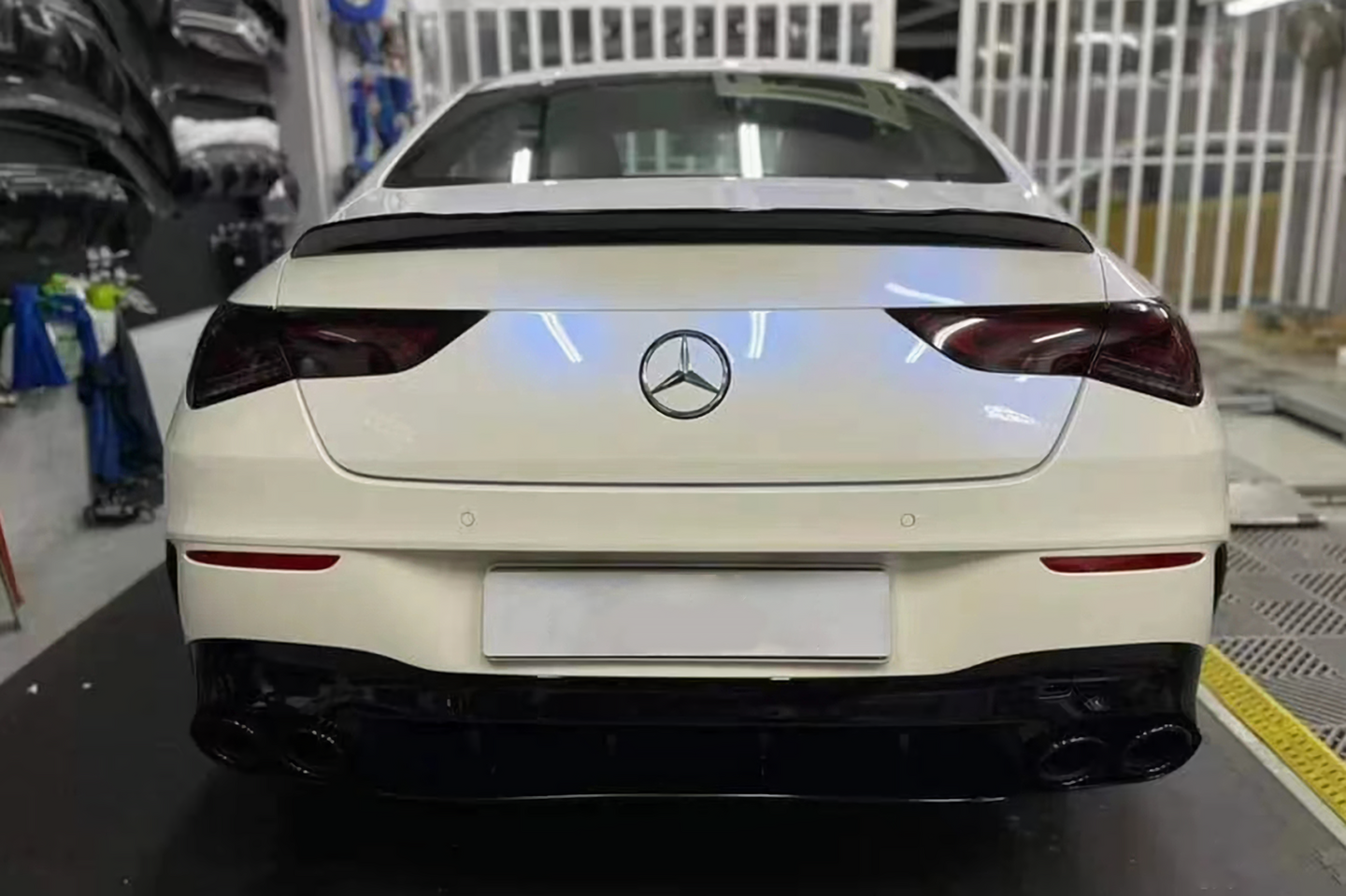Pearl White Turns Blue Vinyl Wraps