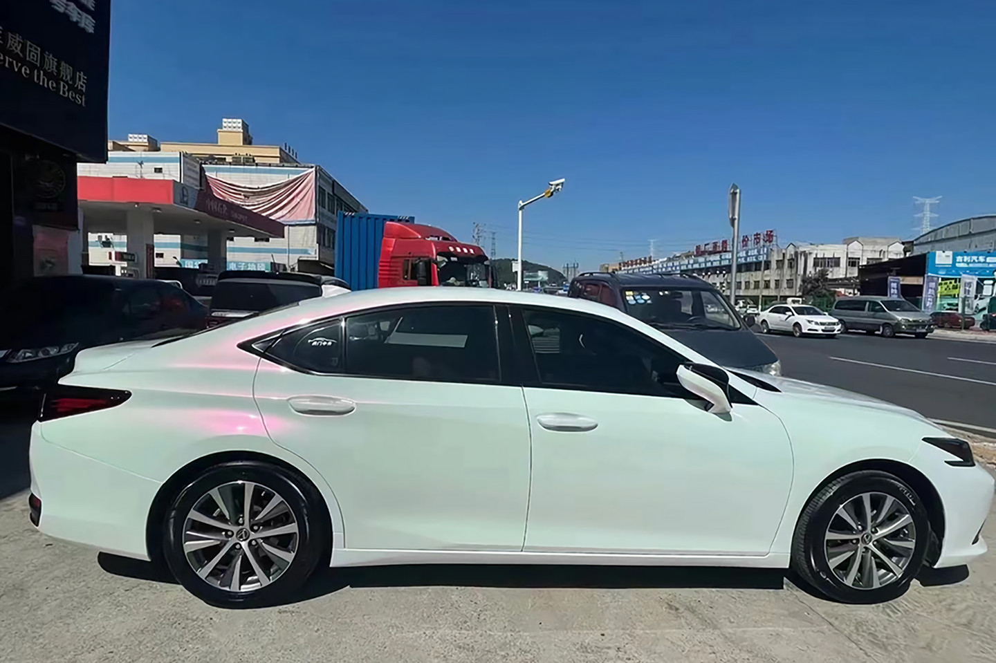 Pearl White Turning Red Vinyl Wraps