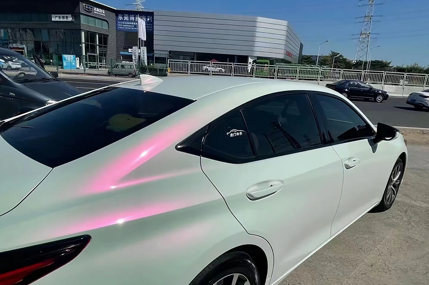 Pearl White Turning Red Vinyl Wraps