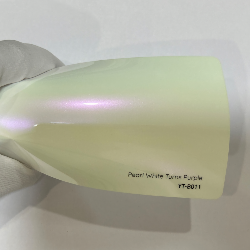 Pearl White Turns Purple Vinyl Wraps