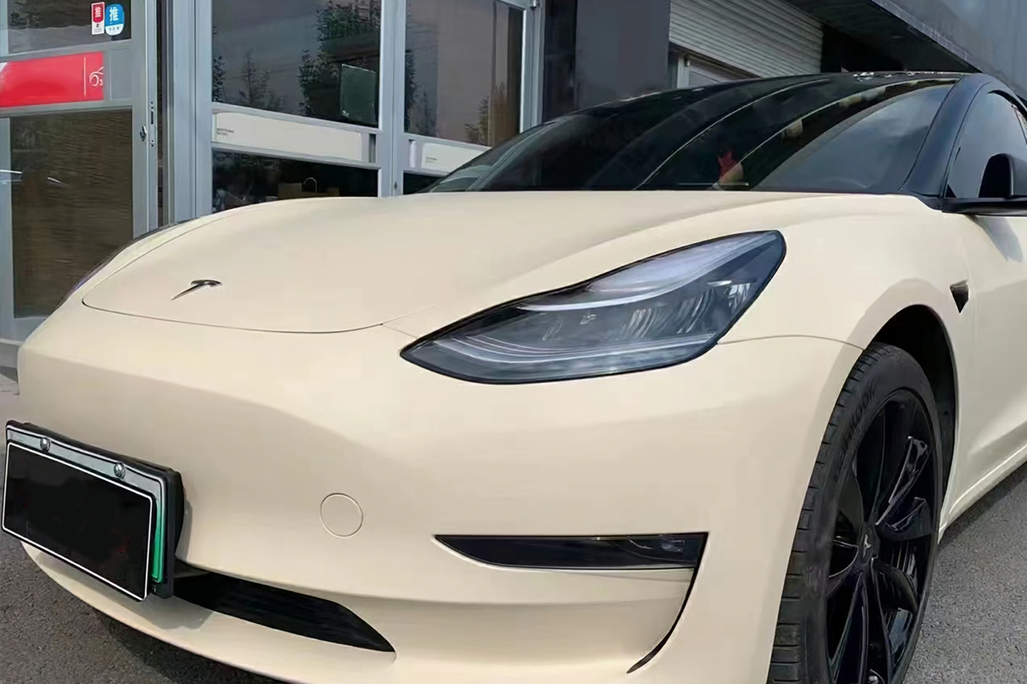 Satin Khaki Milanese Vinyl Wraps