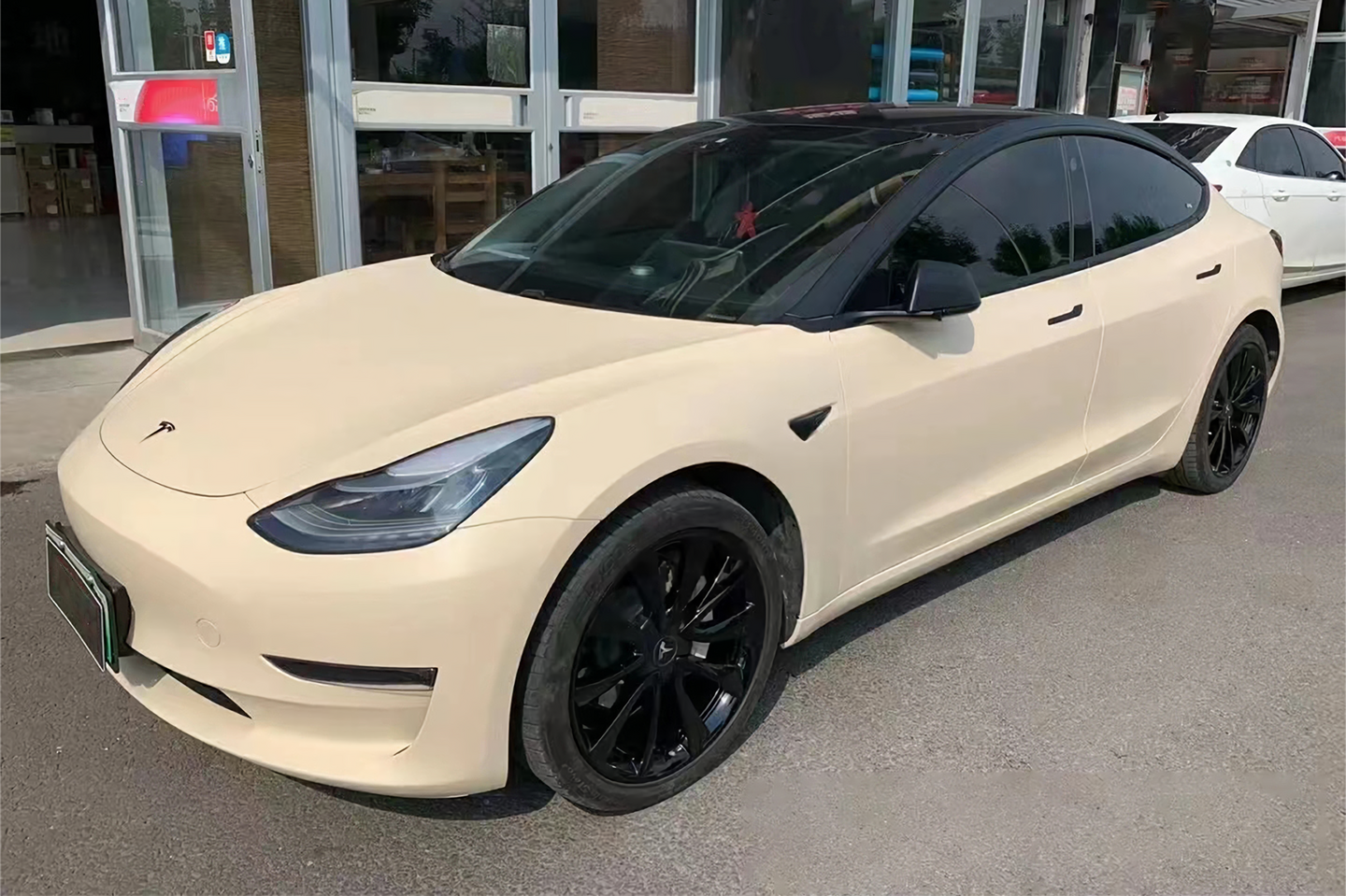 Satin Khaki Milanese Vinyl Wraps