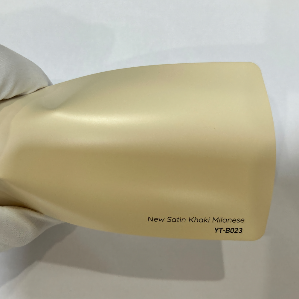 Satin Khaki Milanese Vinyl Wraps