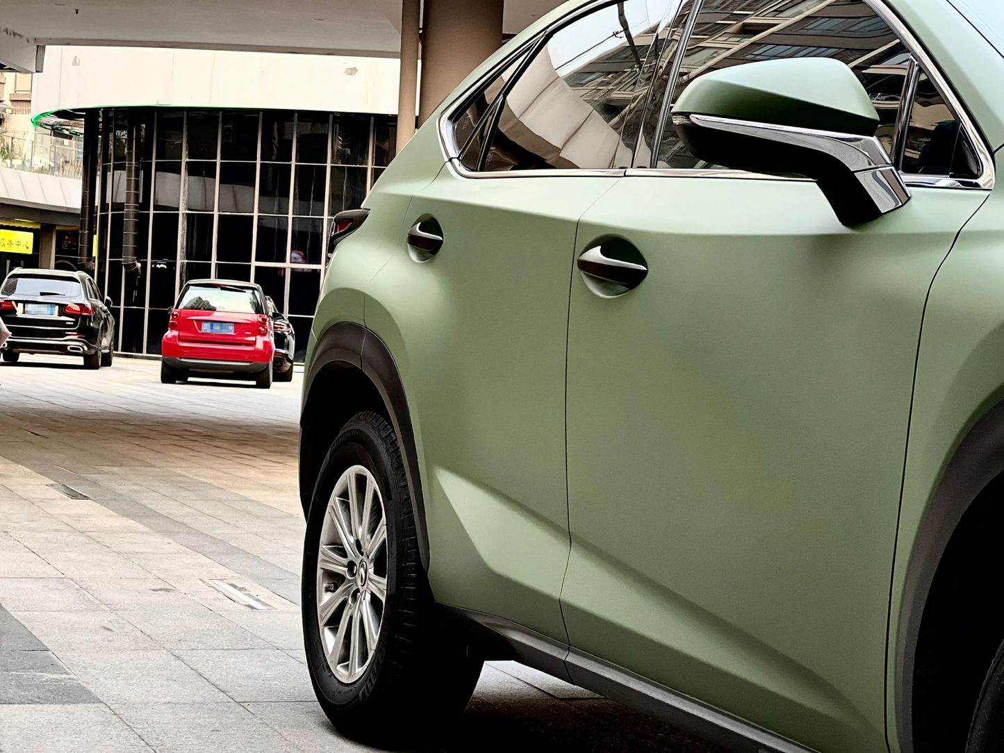 Satin Army Green Vinyl Wraps