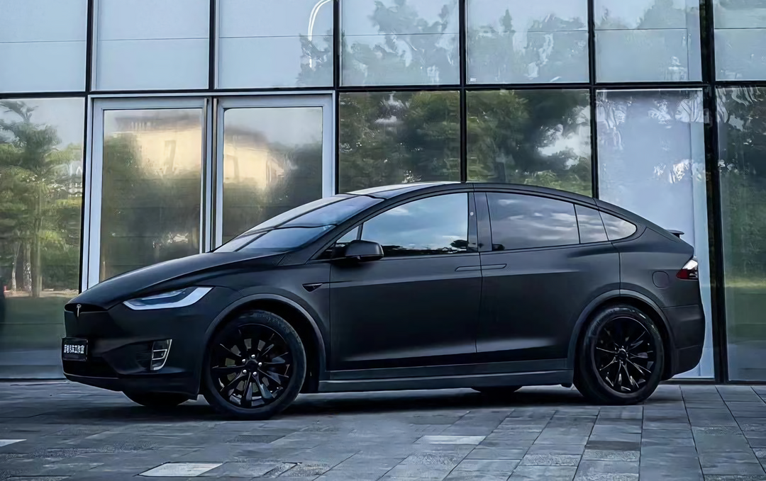 Satin Shadow Black Vinyl Wrap