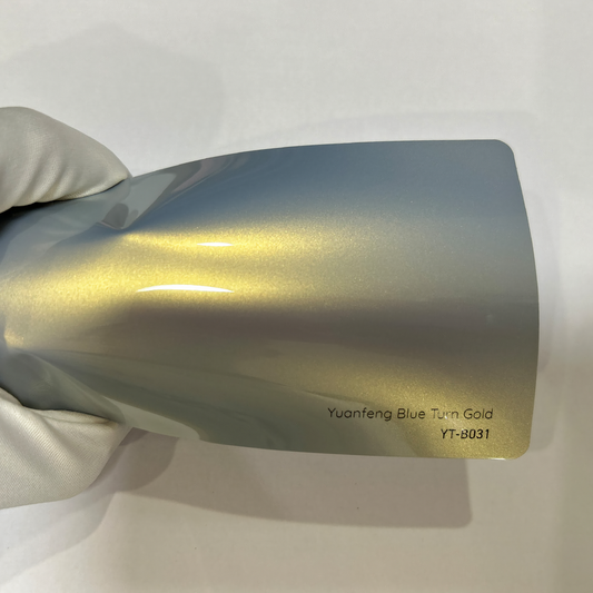 Blue Turn Gold Vinyl Wraps