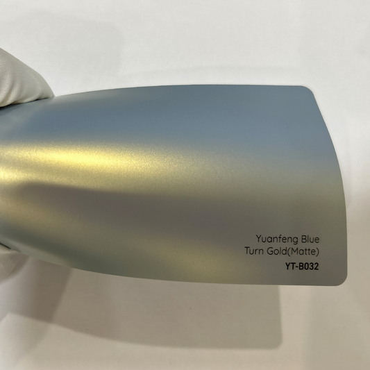 Blue Turn Gold (MATTE) Vinyl Wrap