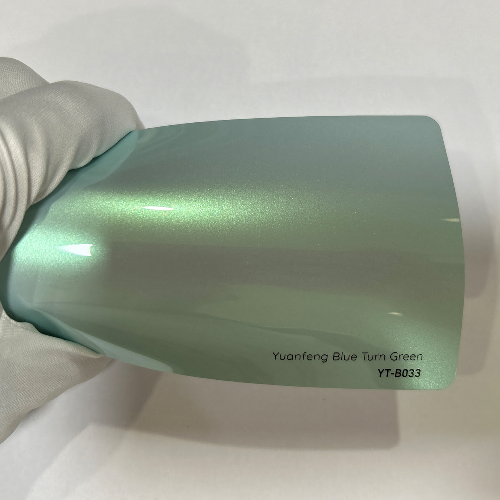 Blue Turn Green Vinyl Wrap