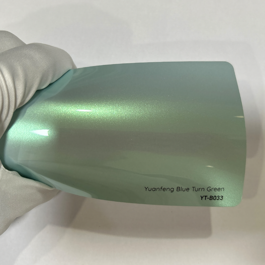 Blue Turn Green Vinyl Wrap
