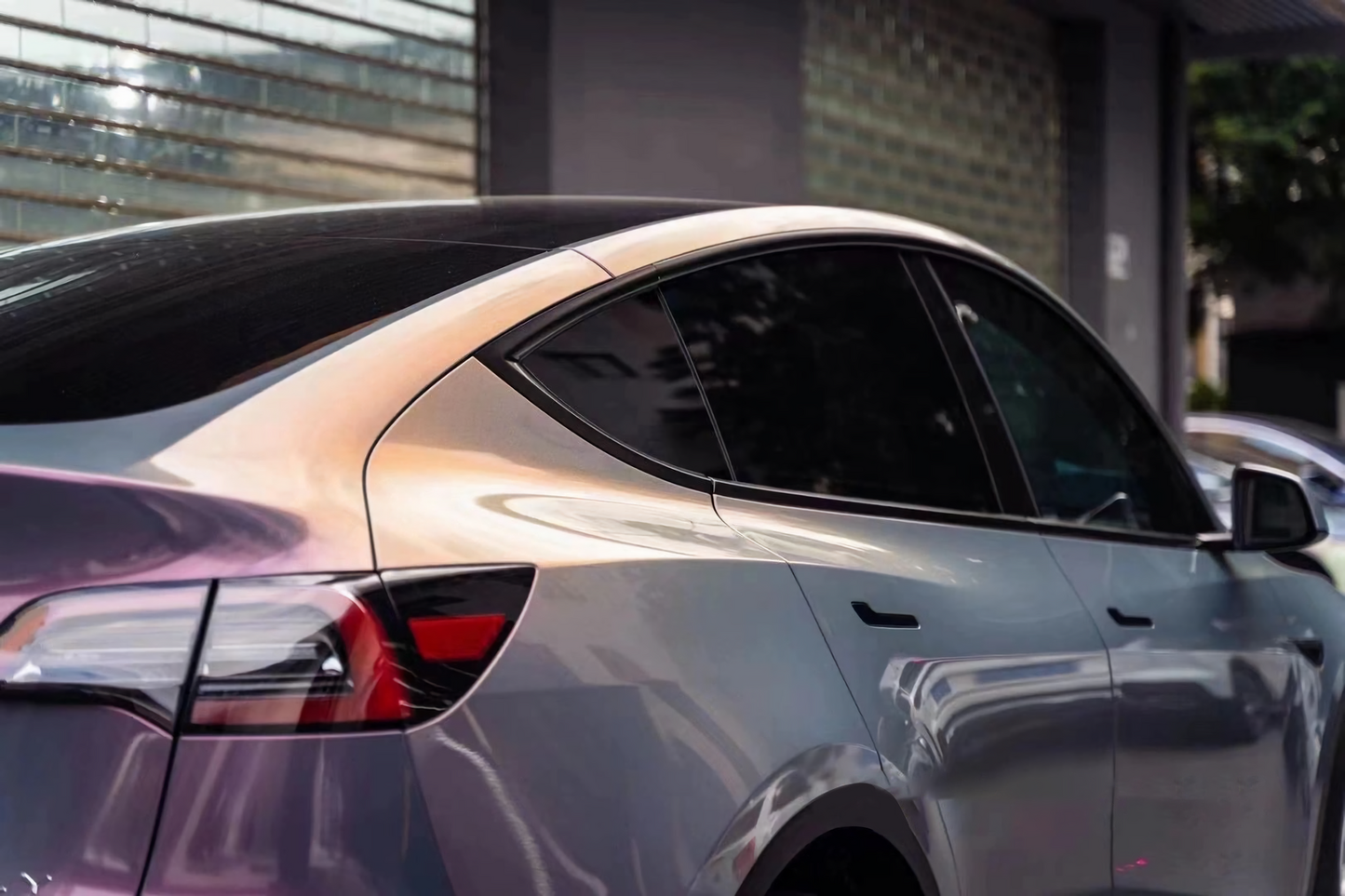 Starlight Gray Turn Red Vinyl Wrap