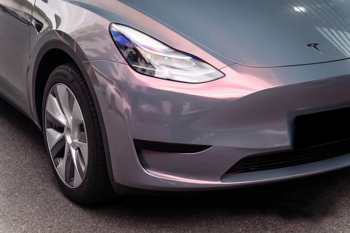 Starlight Gray Turn Red Vinyl Wrap