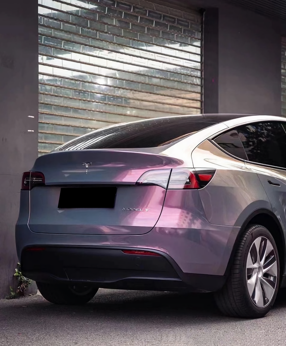 Starlight Gray Turn Red Vinyl Wrap