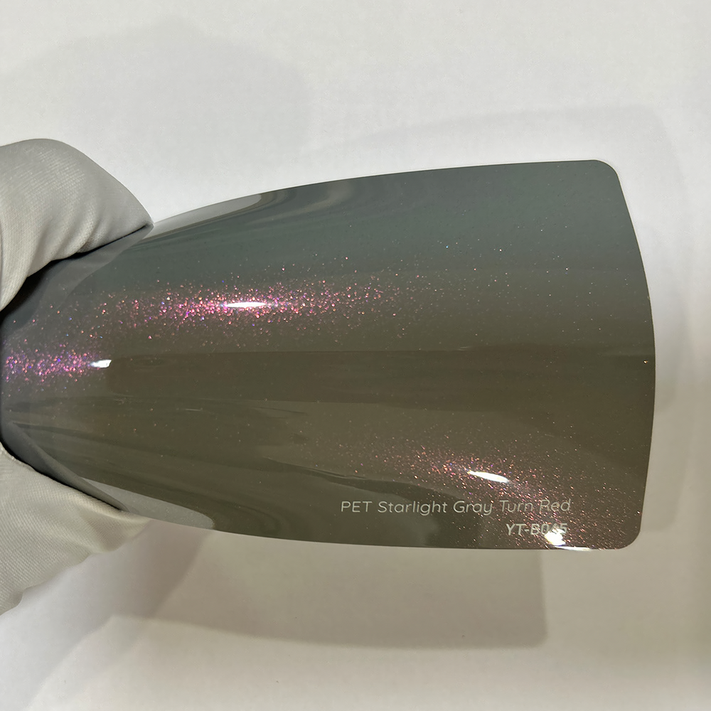 Starlight Gray Turn Red Vinyl Wrap
