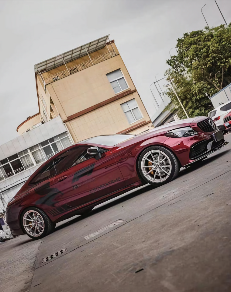 Liquid Metal Dragon Red Vinyl Wrap