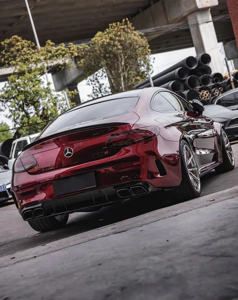 Liquid Metal Dragon Red Vinyl Wrap
