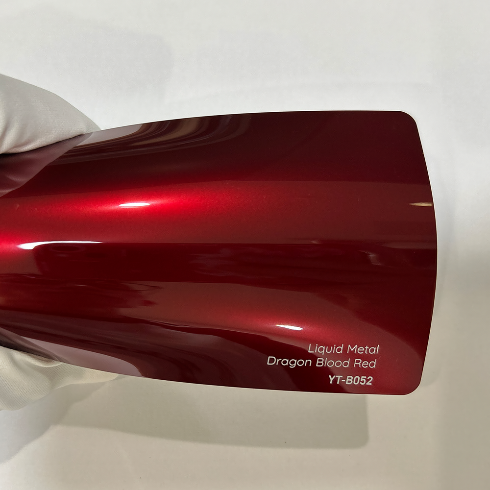 Liquid Metal Dragon Red Vinyl Wrap