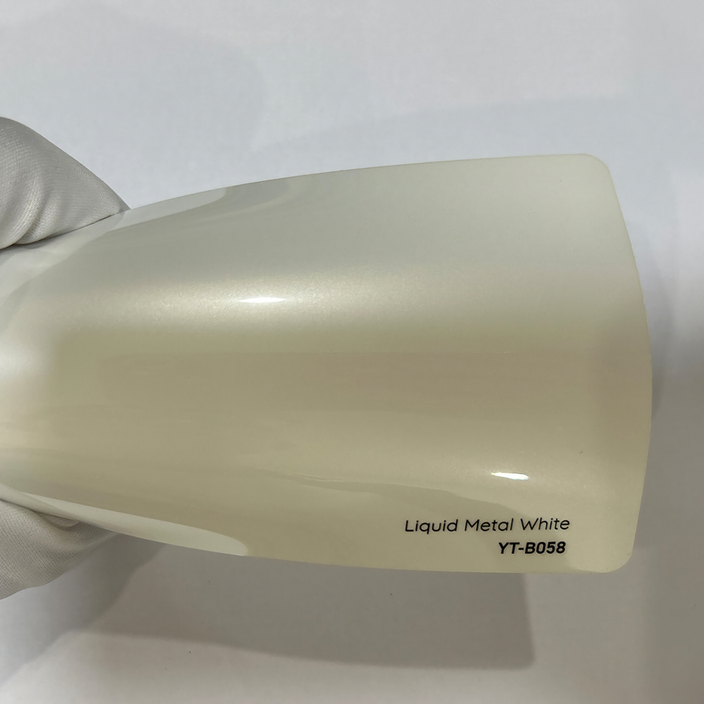 Liquid Metal White Vinyl Wrap