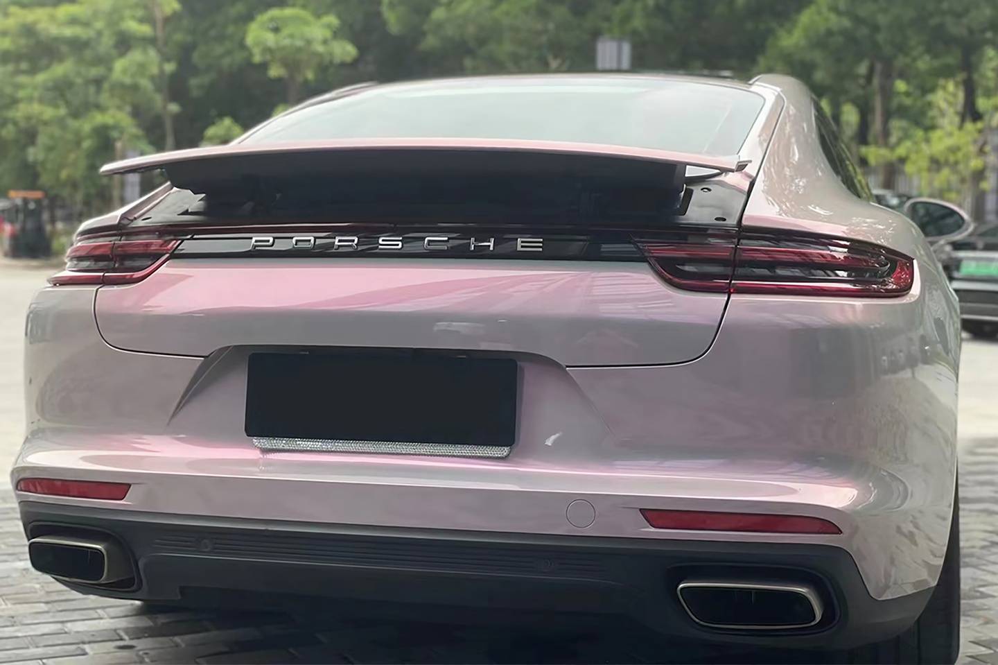 Phantom Gray Red Vinyl Wrap
