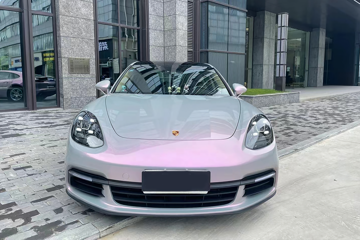 Phantom Gray Red Vinyl Wrap