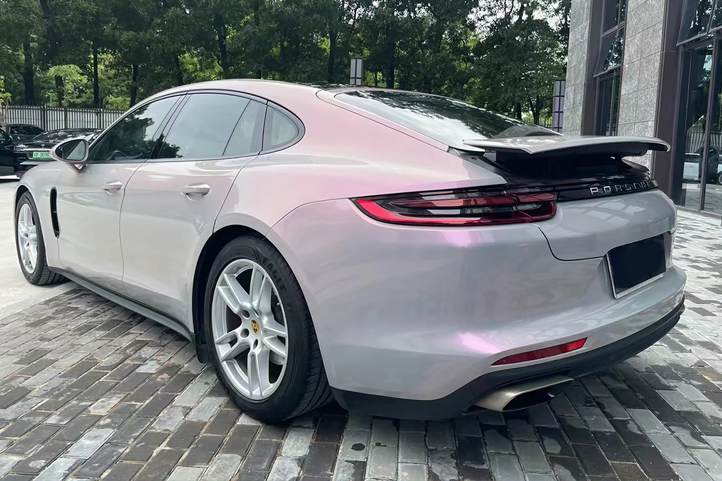 Phantom Gray Red Vinyl Wrap