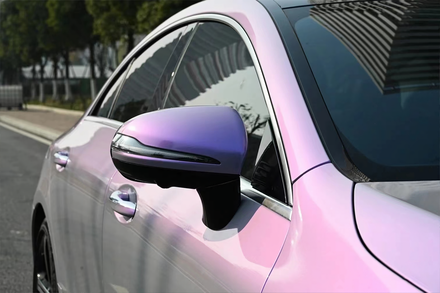 Phantom Gray Purple Vinyl Wrap