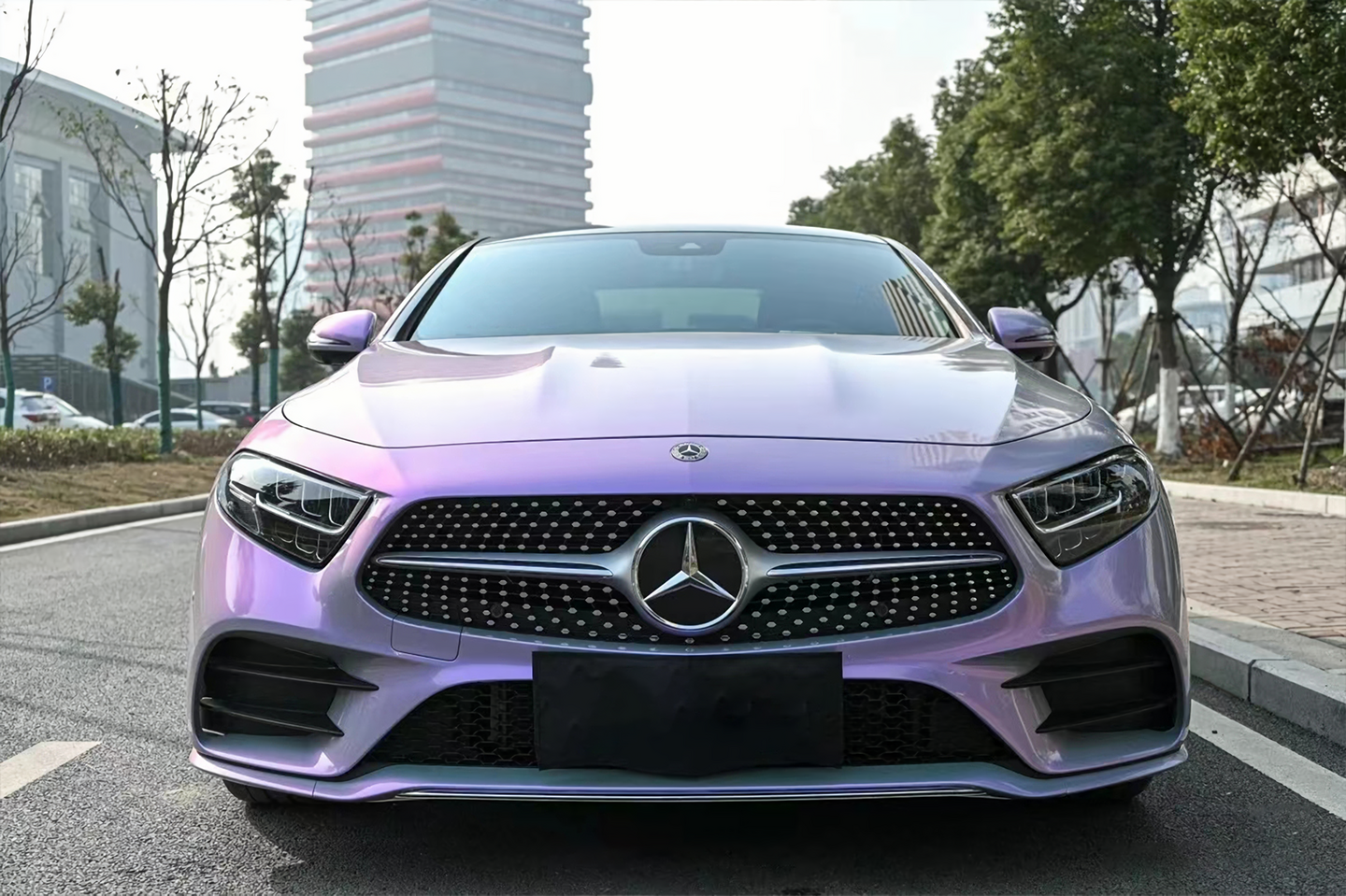Phantom Gray Purple Vinyl Wrap