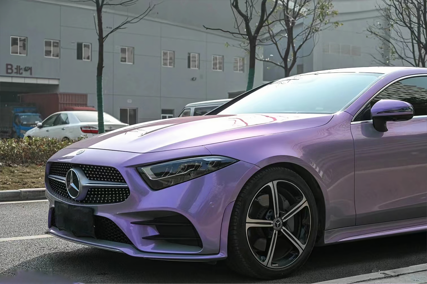 Phantom Gray Purple Vinyl Wrap